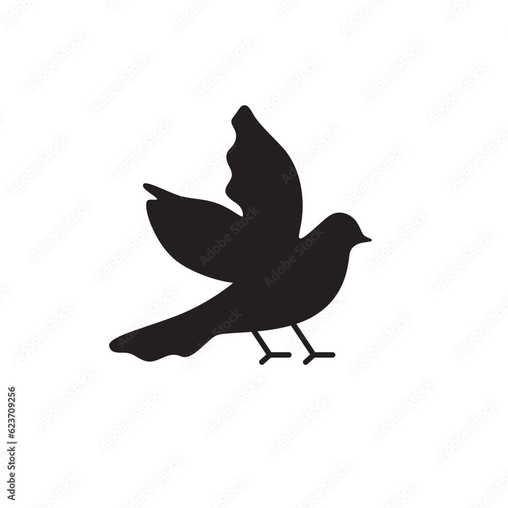Fototapeta premium Bird vector icon. Birds flat sign design. Bird symbol pictogram. UX UI icon