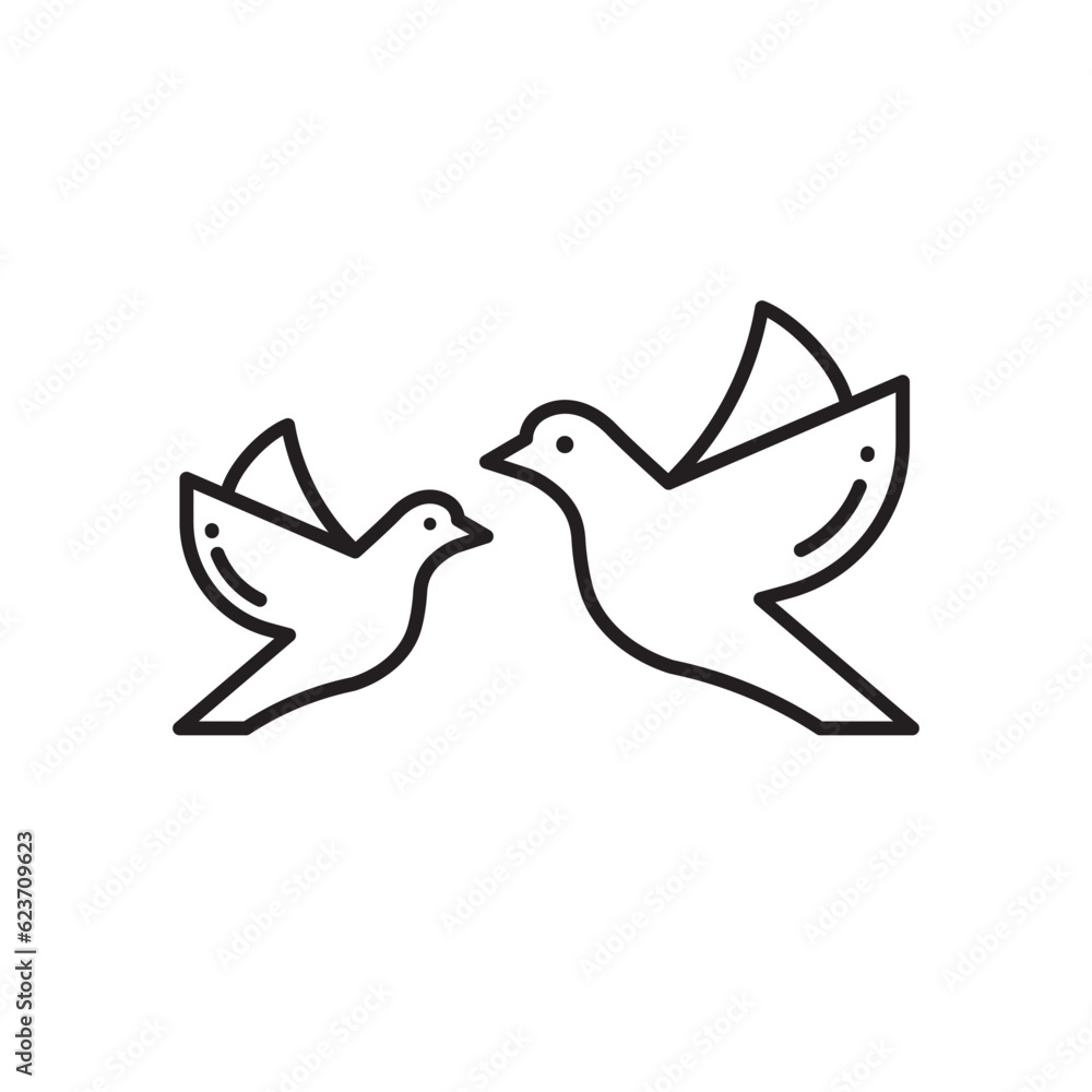 Bird vector icon. Birds flat sign design. Bird symbol pictogram. UX UI icon Bird vector icon. Birds flat sign design. Bird symbol pictogram. UX UI icon