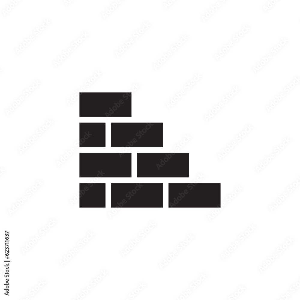 Brick wall vector icon. Brick wall flat sign design. Brick wall symbol pictogram. UX UI icon Brick wall vector icon. Brick wall flat sign design. Brick wall symbol pictogram. UX UI icon