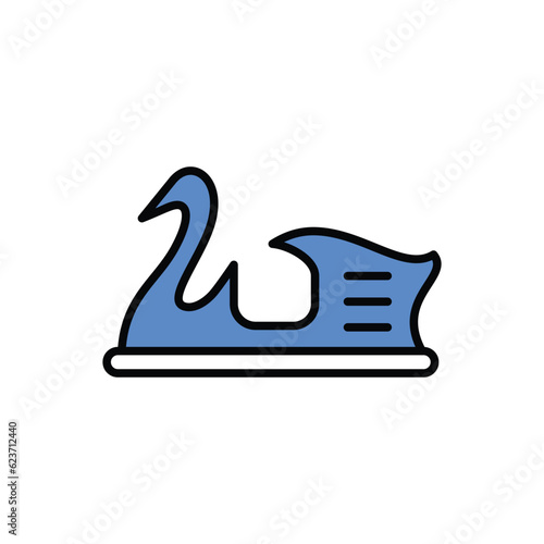 Pedal Boat icon vector stock illustration.