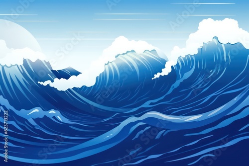 wave of the sea illustration