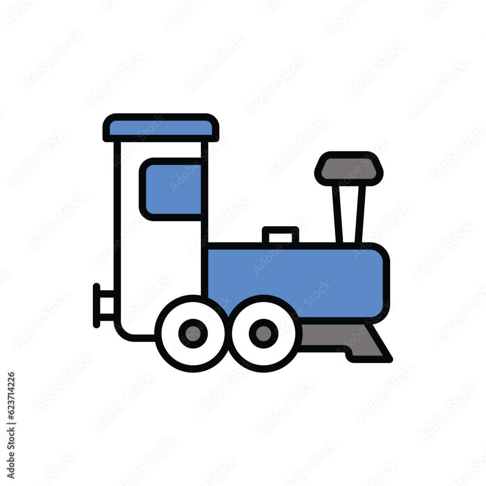 Train icon vector stock illustration.