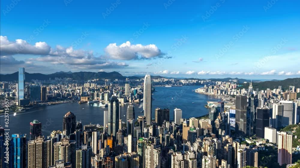 custom made wallpaper toronto digitalHong Kong time-lapse photography video Modern financial center building city scenery