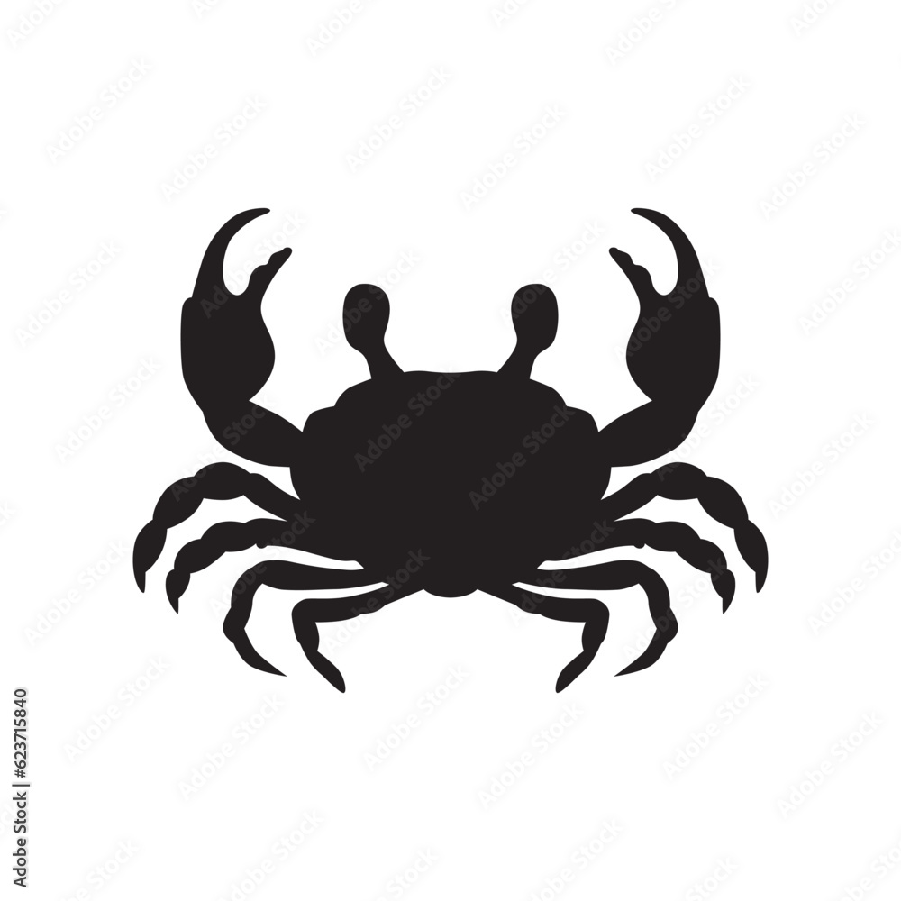 Crab vector icon. Crab flat sign design. Crab symbol pictogram. UX UI icon Crab vector icon. Crab flat sign design. Crab symbol pictogram. UX UI icon