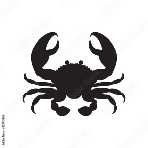 Crab vector icon. Crab flat sign design. Crab symbol pictogram. UX UI icon