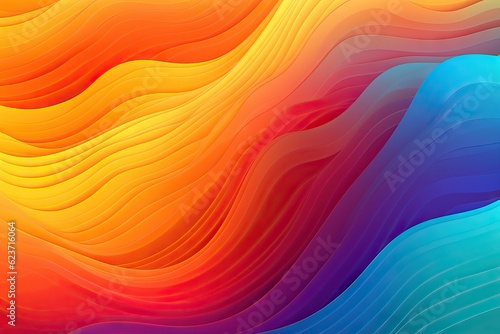 Vibrant Gradient Background with Bright Colors AI Generated