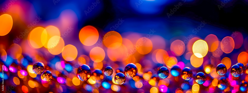art abstract background bokeh, banner made with Generative AI