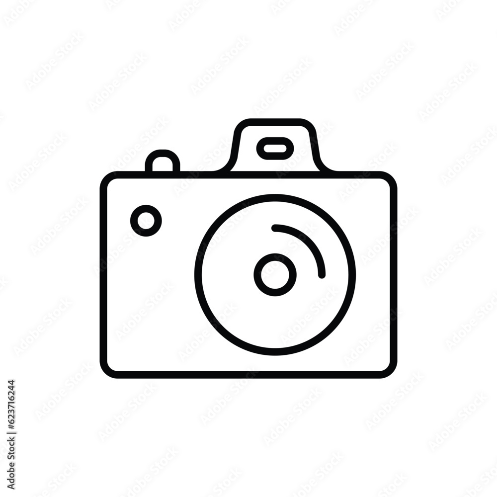 Camera icon vector stock illustration. Camera icon vector stock illustration.