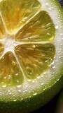 Extreme Macro Close-Up of a Juicy Translucent Feijoa Slice AI Generated