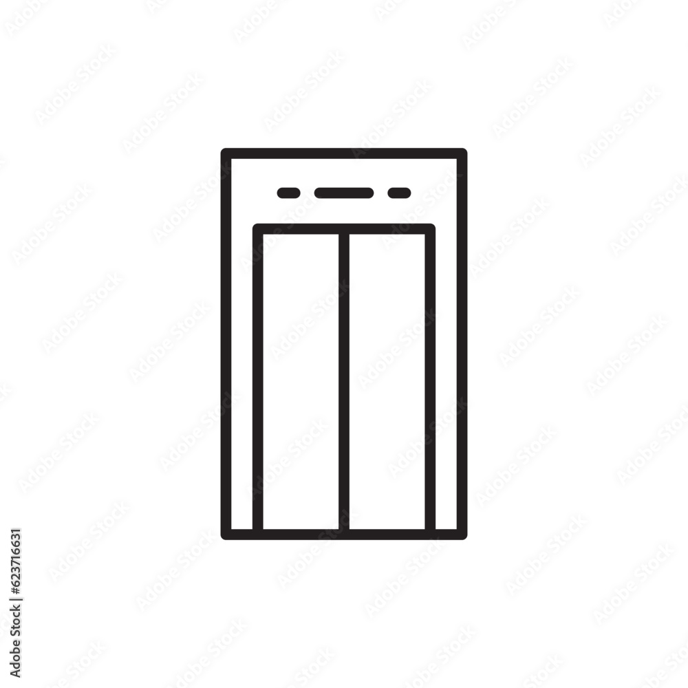 Elevator vector icon. Elevator flat sign design. Elevator symbol pictogram. UX UI icon Elevator vector icon. Elevator flat sign design. Elevator symbol pictogram. UX UI icon