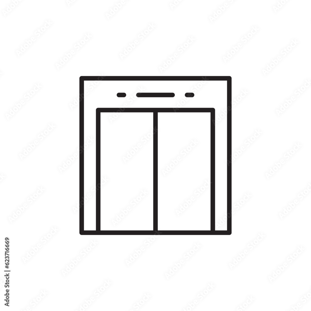 Elevator vector icon. Elevator flat sign design. Elevator symbol pictogram. UX UI icon Elevator vector icon. Elevator flat sign design. Elevator symbol pictogram. UX UI icon
