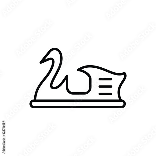 Pedal Boat icon vector stock illustration.