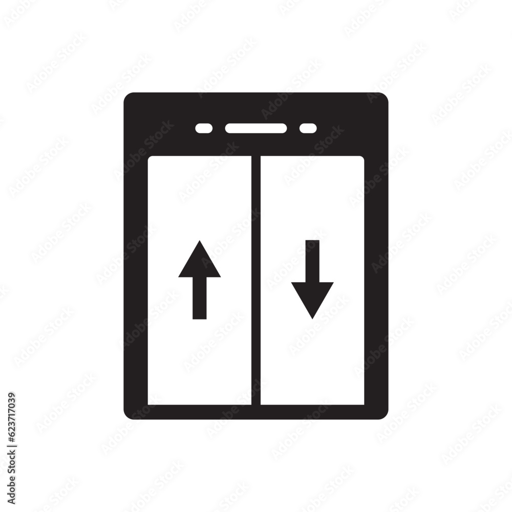 Elevator vector icon. Elevator flat sign design. Elevator symbol pictogram. UX UI icon Elevator vector icon. Elevator flat sign design. Elevator symbol pictogram. UX UI icon