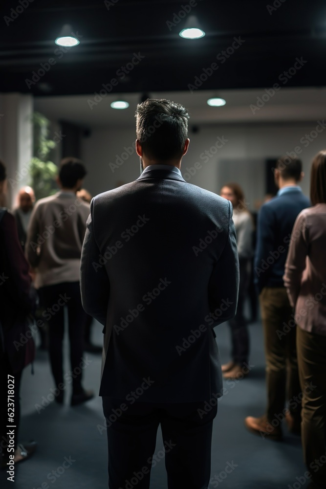 Fototapeta premium Businessman standing in room
