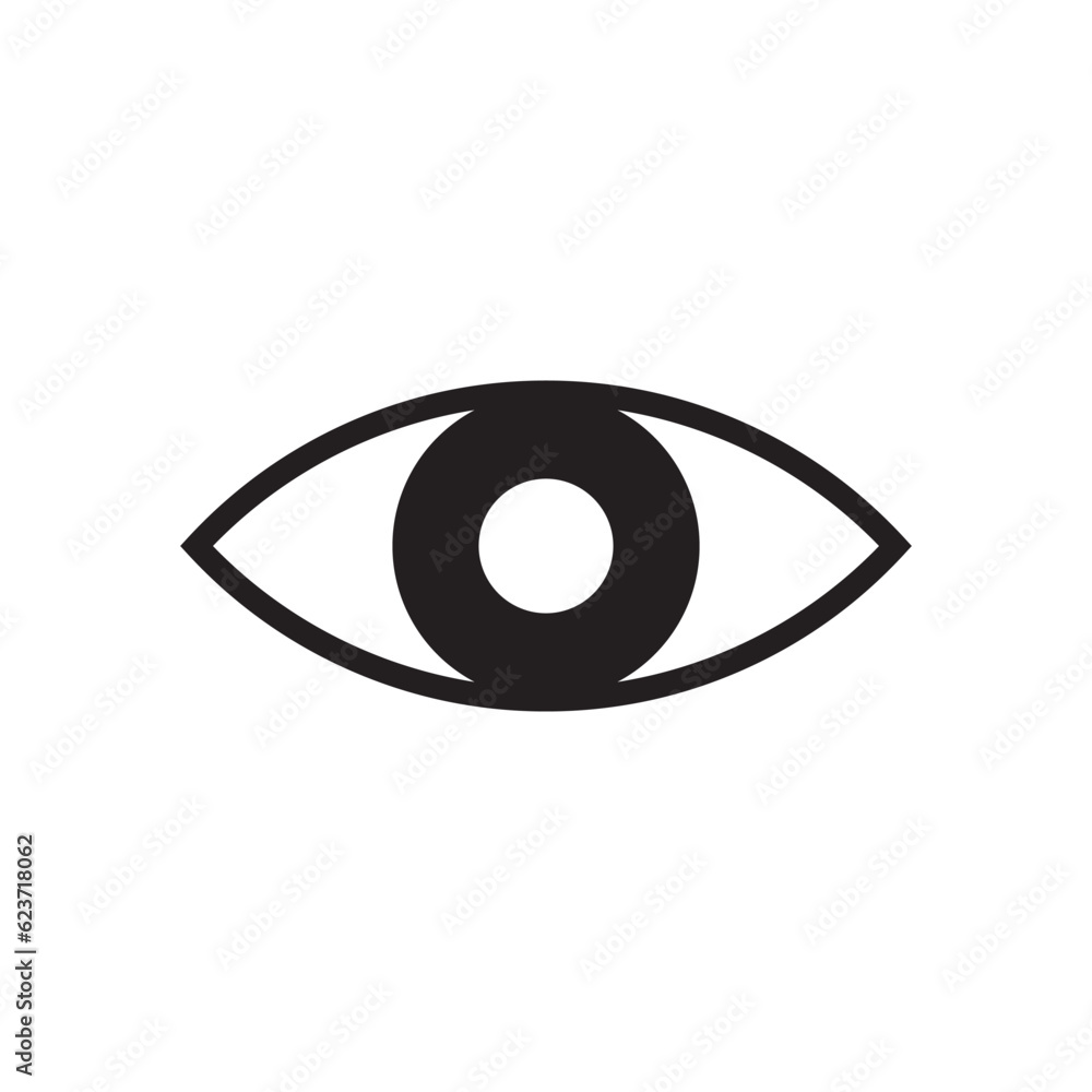 Eye vector icon. Eye flat sign design. Eyes symbol pictogram. UX UI icon Eye vector icon. Eye flat sign design. Eyes symbol pictogram. UX UI icon