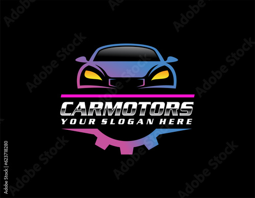 sport car logo template, Perfect logo for business related to automotive industry