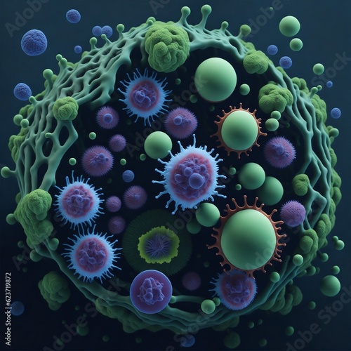 Human body Microorganisms, hd image