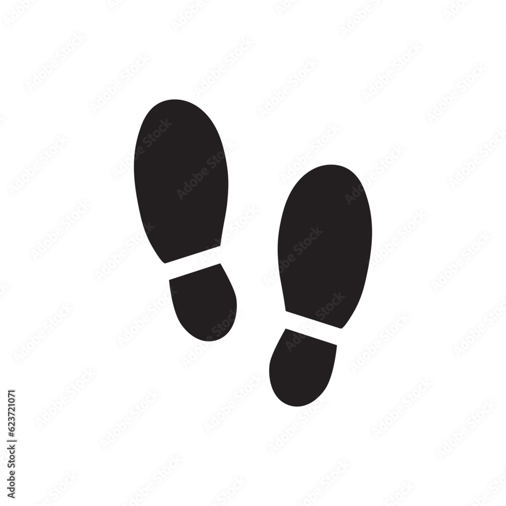 Foot steps vector icon. Footstep flat sign design. Foot step symbol pictogram. UX UI icon Foot steps vector icon. Footstep flat sign design. Foot step symbol pictogram. UX UI icon