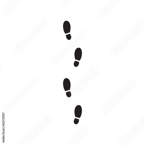 Foot steps vector icon. Footstep flat sign design. Foot step symbol pictogram. UX UI icon