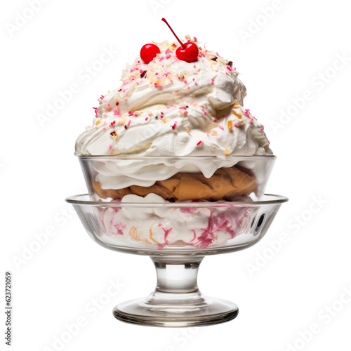 ice cream isolated on transparent background cutout