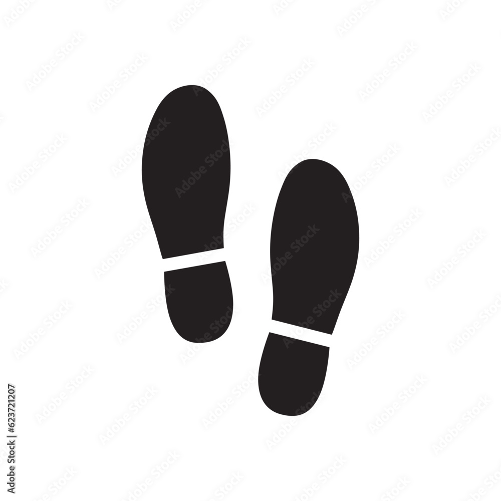 Foot steps vector icon. Footstep flat sign design. Foot step symbol pictogram. UX UI icon Foot steps vector icon. Footstep flat sign design. Foot step symbol pictogram. UX UI icon