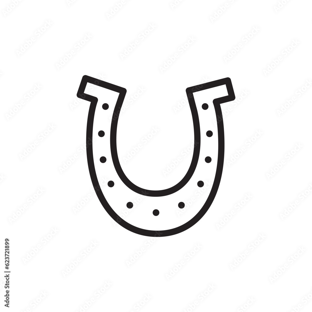 Horseshoe vector icon. Horseshoe flat sign design. Horse shoe symbol pictogram. UX UI icon Horseshoe vector icon. Horseshoe flat sign design. Horse shoe symbol pictogram. UX UI icon
