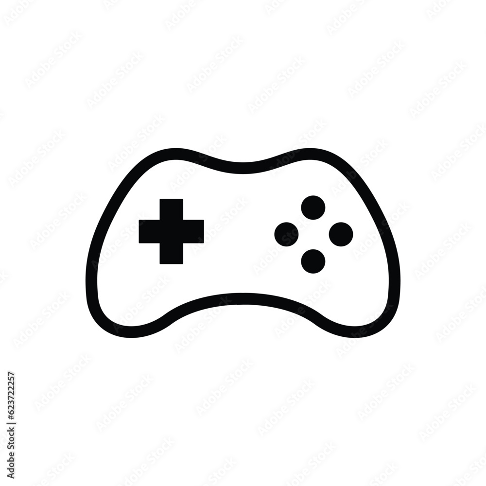 Joystick vector icon. Gamepad flat sign design. Game pad symbol pictogram. UX UI icon. Gaming icon Joystick vector icon. Gamepad flat sign design. Game pad symbol pictogram. UX UI icon. Gaming icon