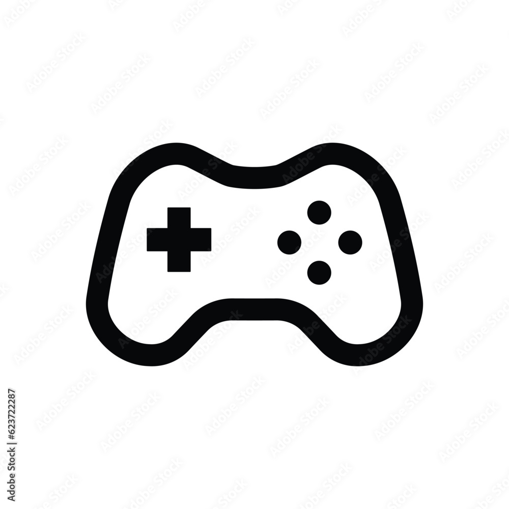 Joystick vector icon. Gamepad flat sign design. Game pad symbol pictogram. UX UI icon. Gaming icon