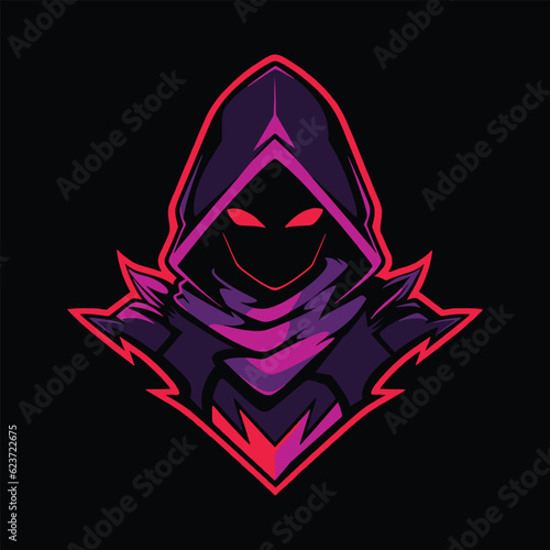 Ninja Head Mascot Logo for Esport. Ninja T-shirt Design. Ninja Logo. Ninja Sticker