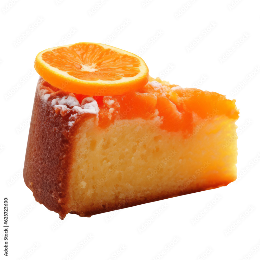 orange cake isolated on transparent background cutout orange cake isolated on transparent background cutout