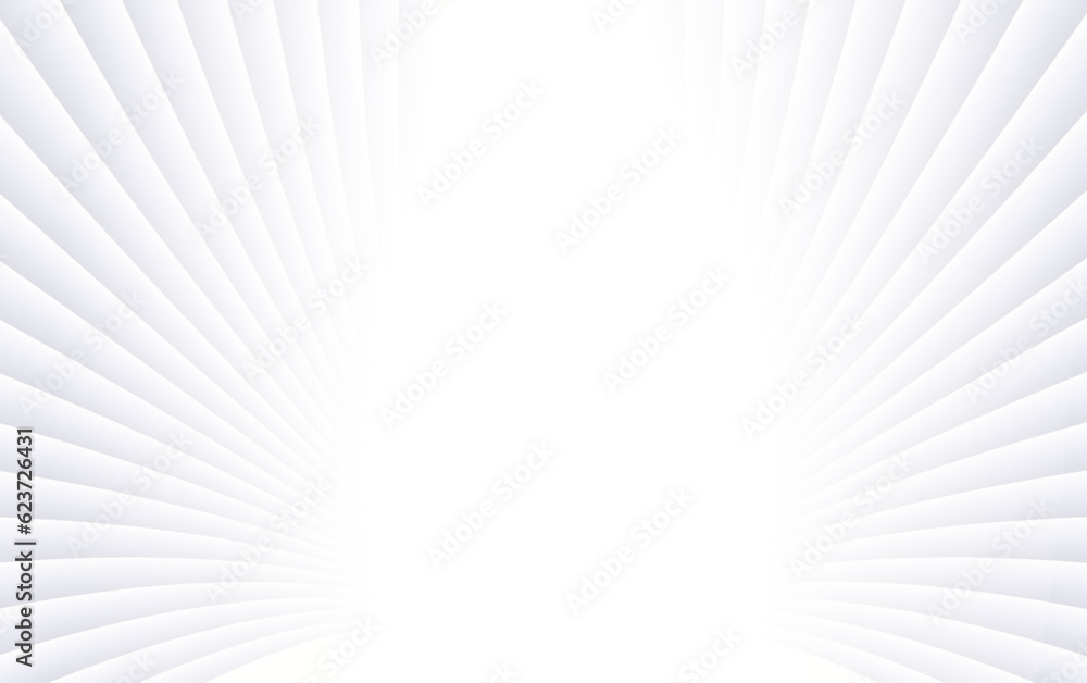 Abstract white background with 3d lines pattern, architecture minimal ...