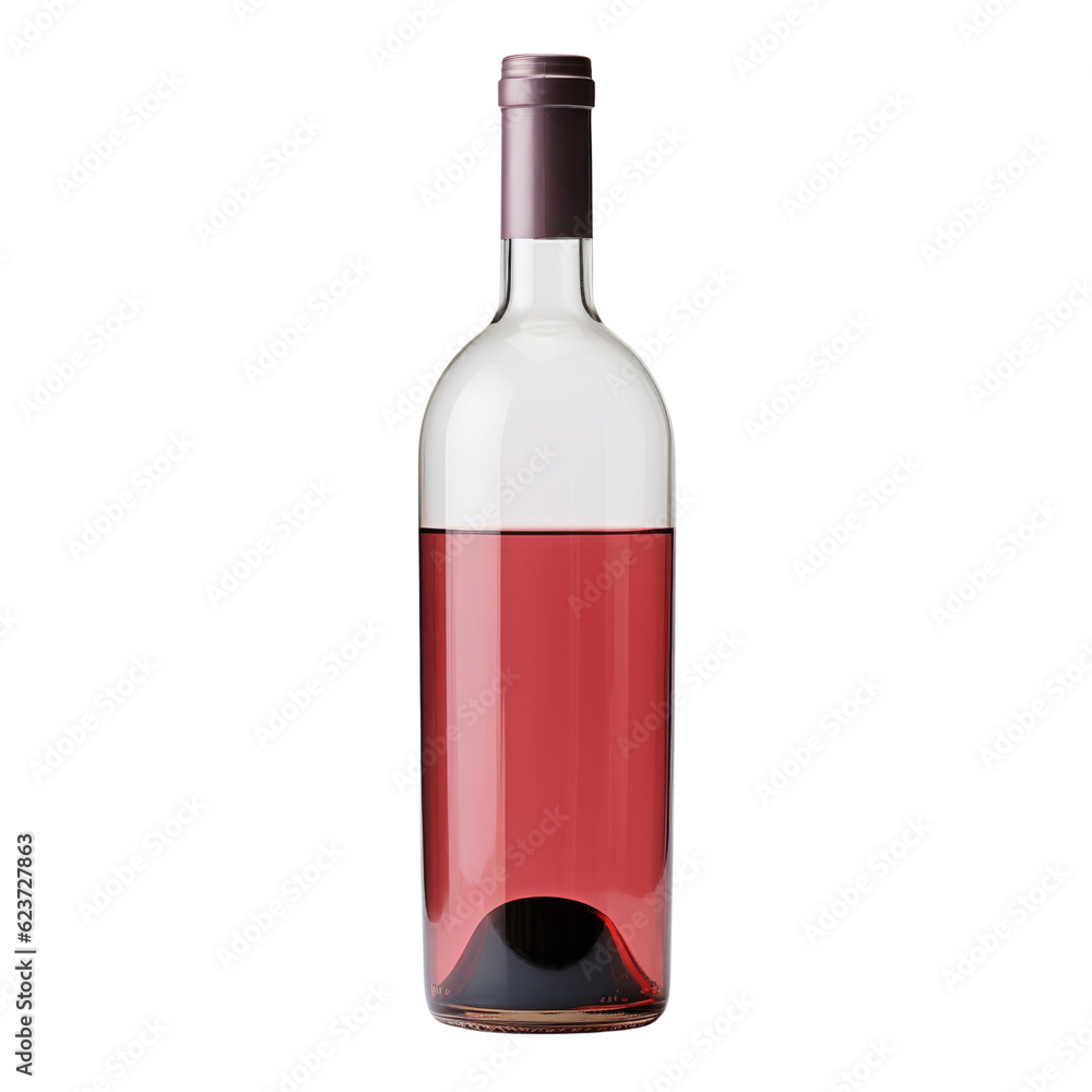 red wine bottle isolated on transparent background cutout red wine bottle isolated on transparent background cutout