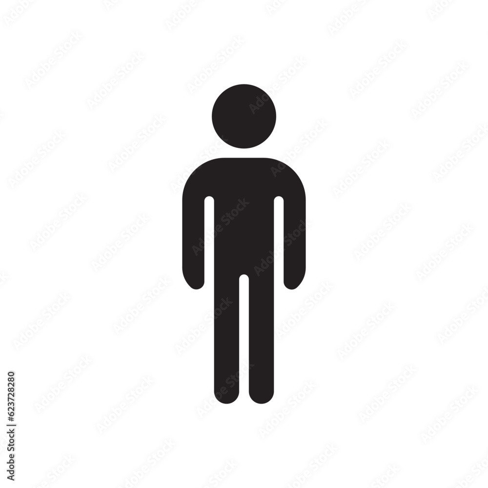 Man vector icon. Human flat sign design. Men symbol pictogram. UX UI icon Man vector icon. Human flat sign design. Men symbol pictogram. UX UI icon