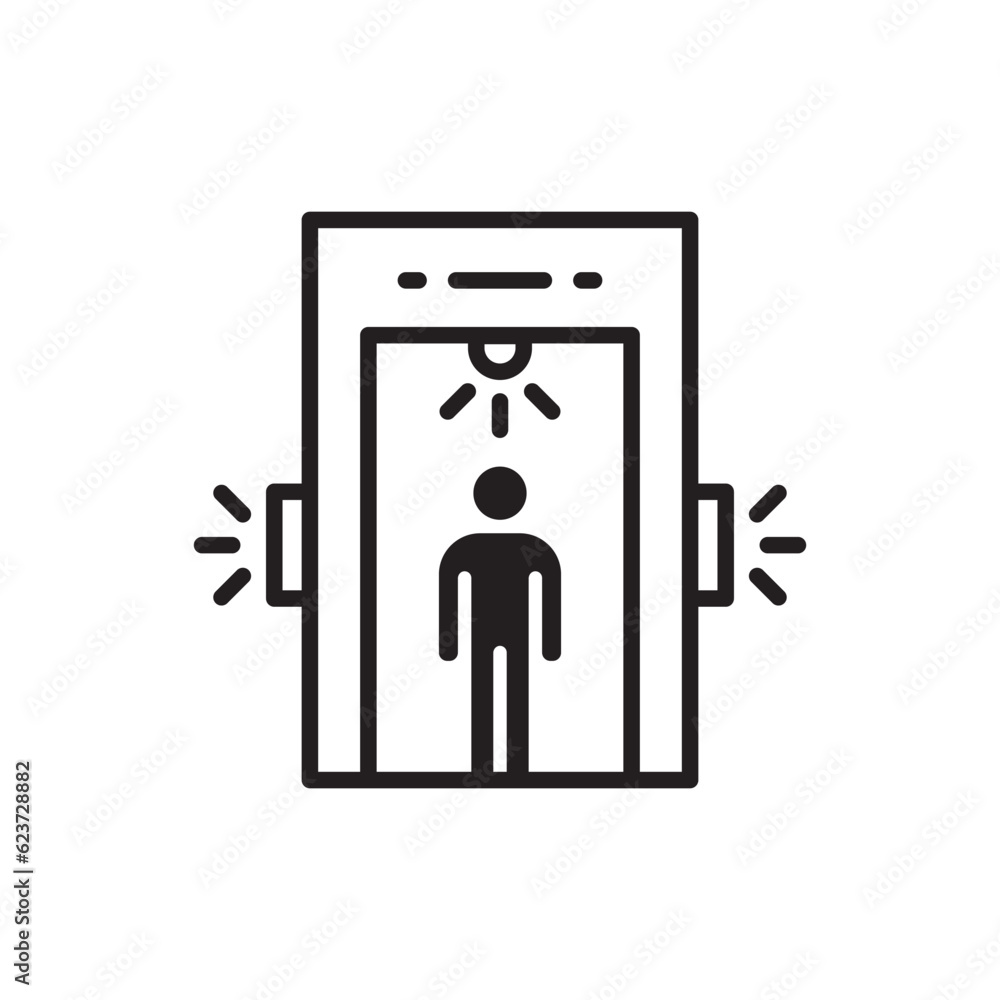 Metal detector vector icon. Metal detector flat sign design. Metal detector symbol pictogram. UX UI icon Metal detector vector icon. Metal detector flat sign design. Metal detector symbol pictogram. UX UI icon