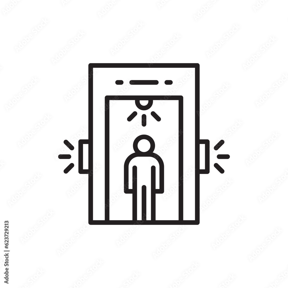 Metal detector vector icon. Metal detector flat sign design. Metal detector symbol pictogram. UX UI icon Metal detector vector icon. Metal detector flat sign design. Metal detector symbol pictogram. UX UI icon