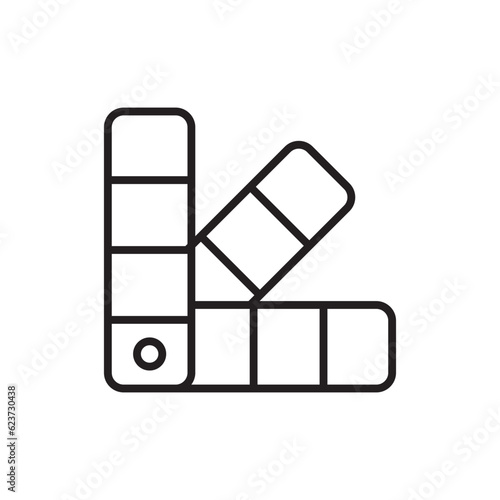 Pantone vector icon. Pantone flat sign design. Pantone symbol pictogram. UX UI icon