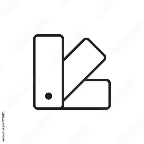Pantone vector icon. Pantone flat sign design. Pantone symbol pictogram. UX UI icon