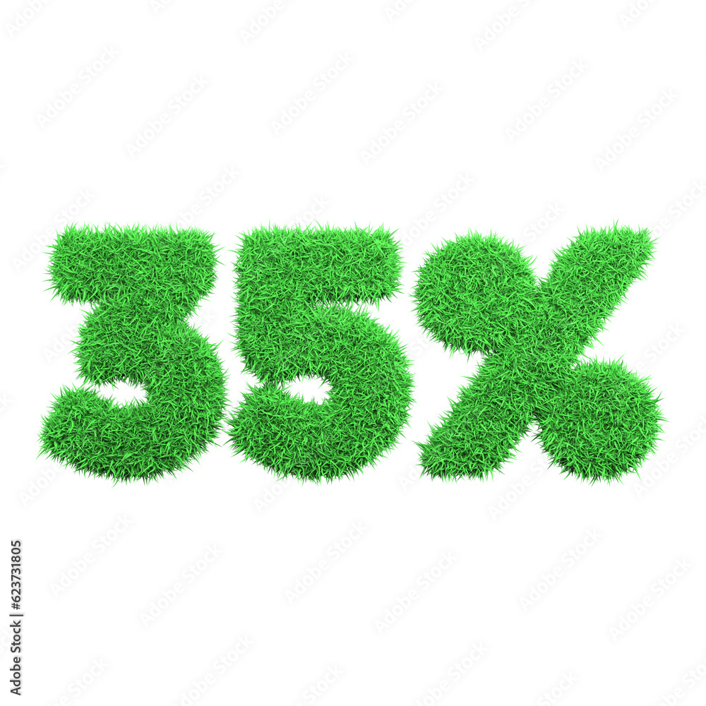 Green grass of Format word in 3d rendering Green grass of Format word in 3d rendering