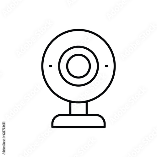 Web Camera icon vector stock illustration.