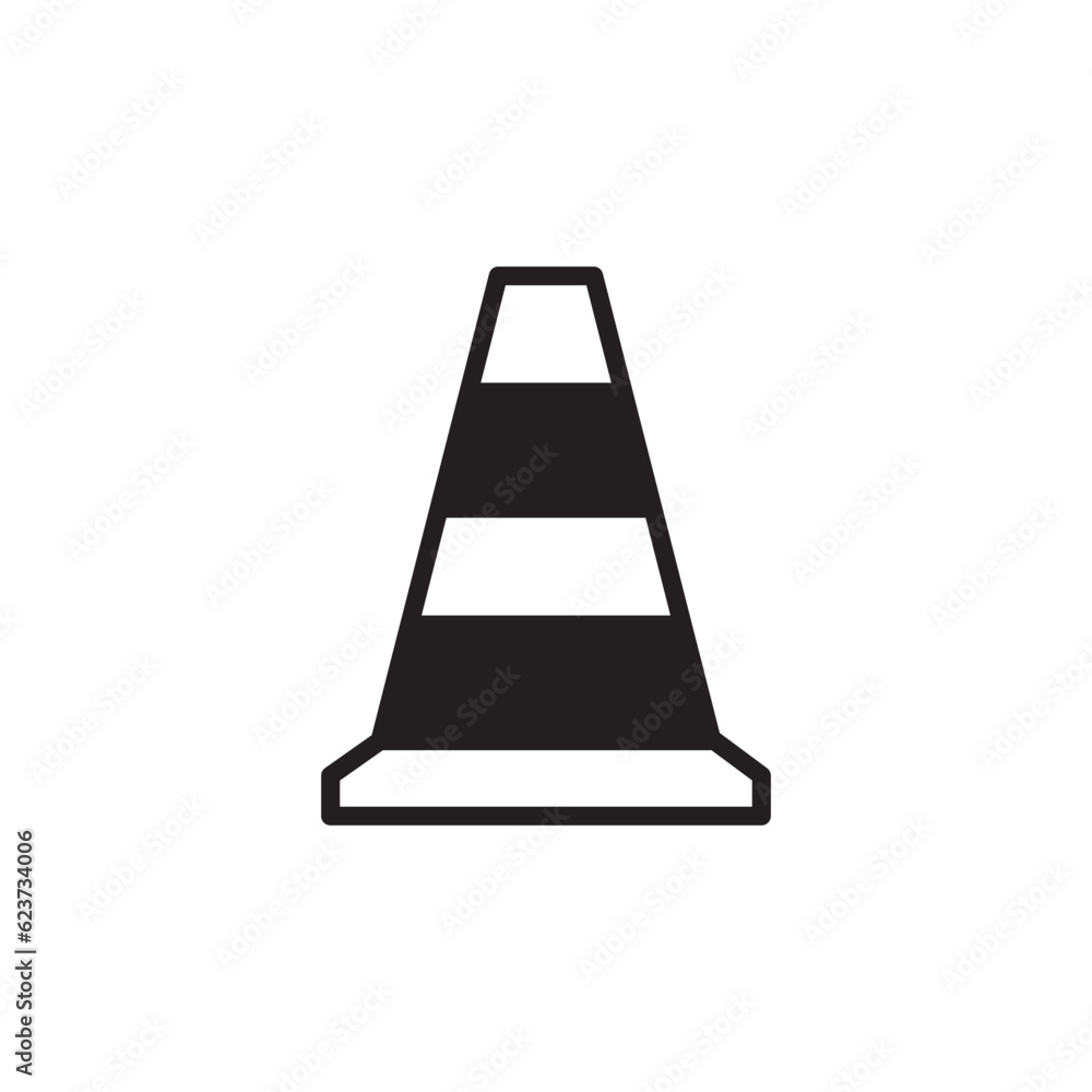 Road cone vector icon. Road cone flat sign design. Road cone symbol pictogram. UX UI icon Road cone vector icon. Road cone flat sign design. Road cone symbol pictogram. UX UI icon