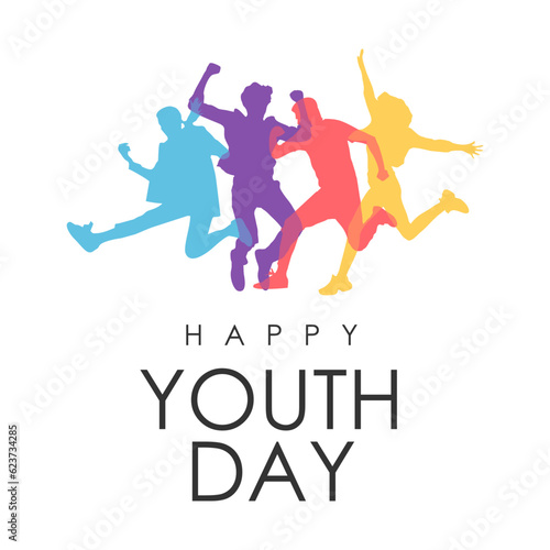 vector happy youth day poster template
