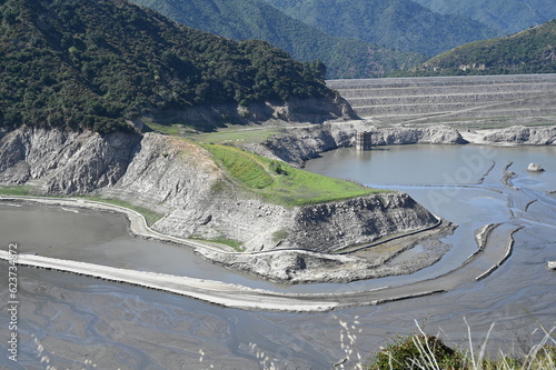 San Gabriel Dam is a rock-fill dam on the San Gabriel River in Los Angeles County, California, within the Angeles National Forest. photo