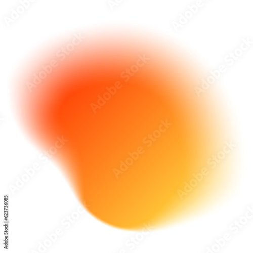 Orange Blurred Gradient Shape