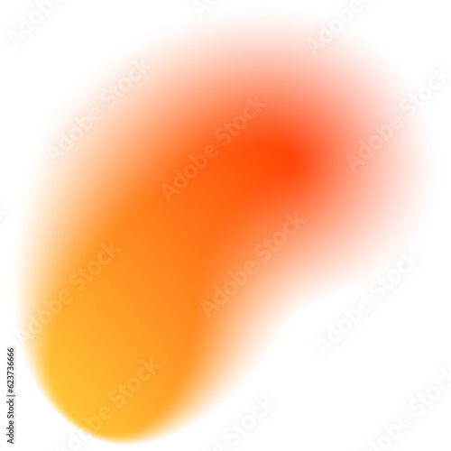 Orange Blurred Gradient Shape