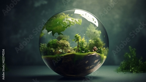 green planet earth concept