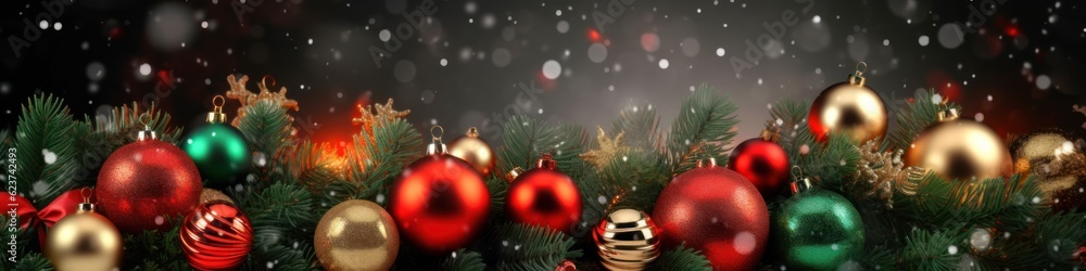 Christmas or New Year background. Christmas and new year holidays concept. Generative AI Christmas or New Year background. Christmas and new year holidays concept. Generative AI