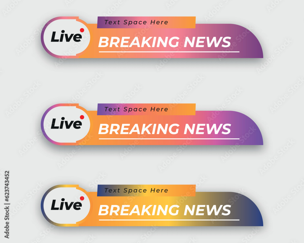 tv news bar. bars newspaper. social media bars. Television broadcast media title banner. title bar tv news bar. bars newspaper. social media bars. Television broadcast media title banner. title bar