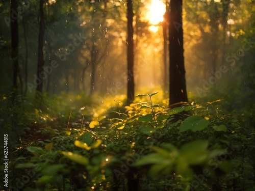sun rays in the forest © Creative Corner