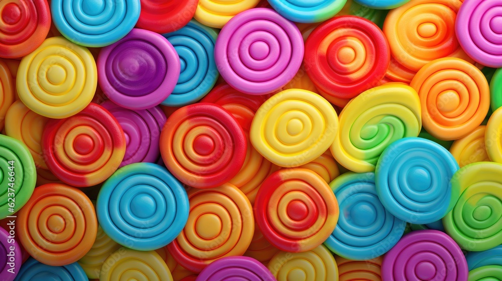 Sweet candies backgrounds, AI generated Image Sweet candies backgrounds, AI generated Image