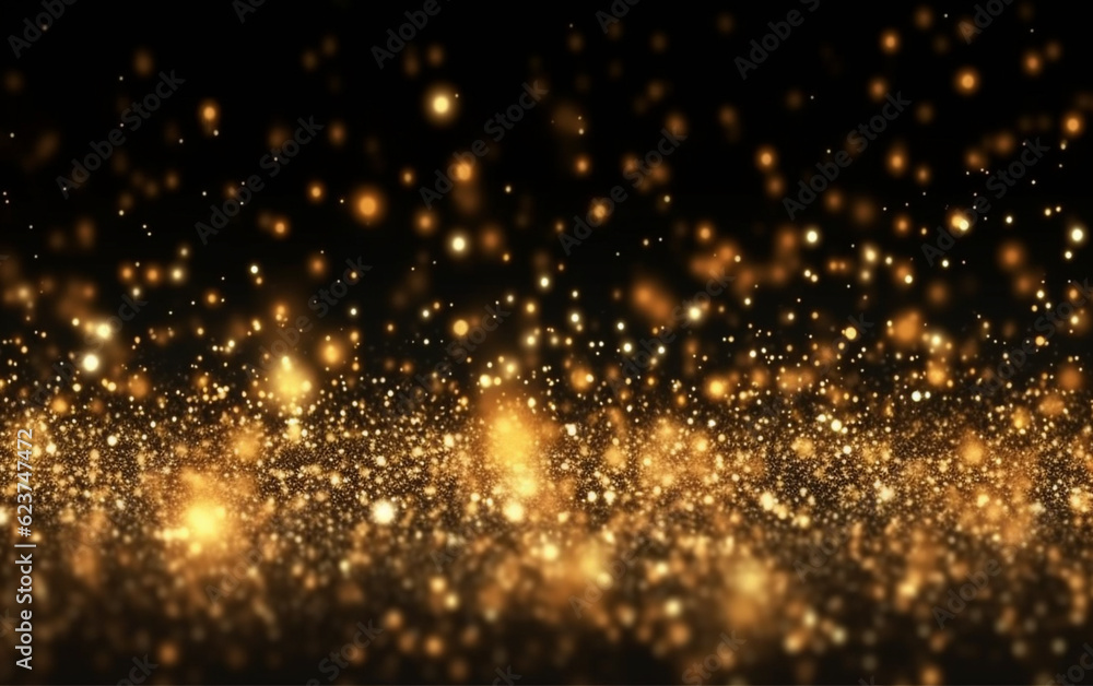 Abstract background with gold bokeh effect. christmas. sparkling magical dust particles. magic Abstract background with gold bokeh effect. christmas. sparkling magical dust particles. magic